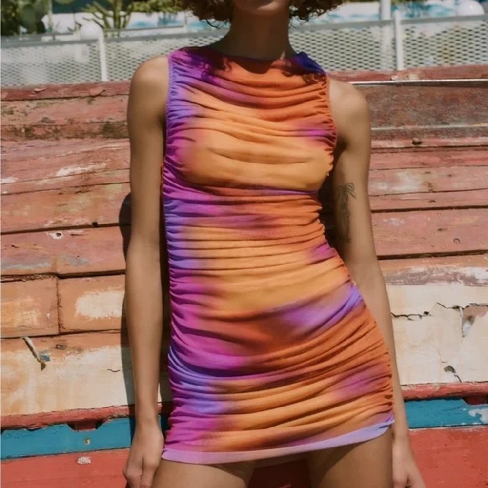 Draped Mini Dress